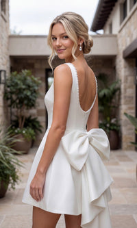 White Nox Anabel Short Homecoming Dress Y7001W