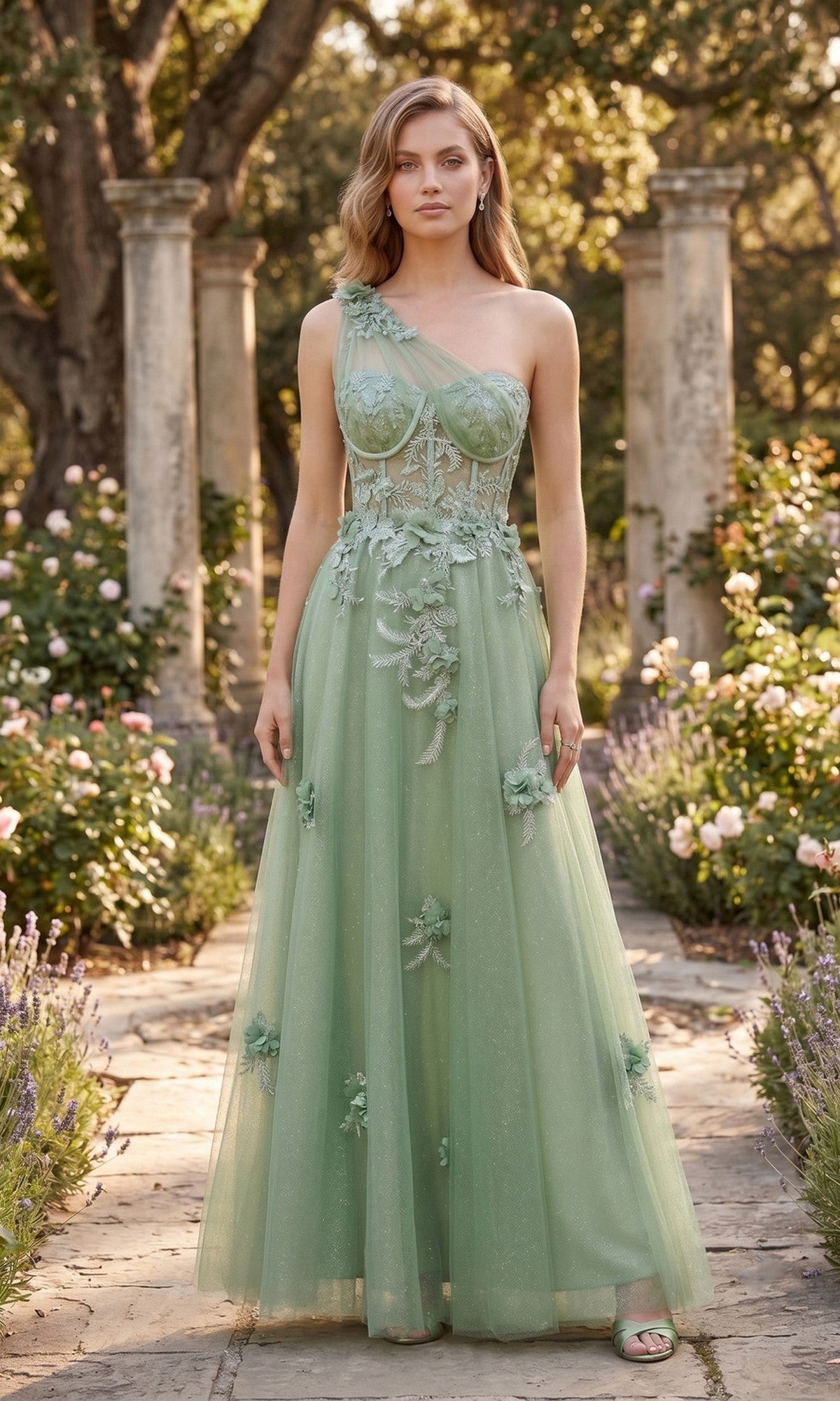 Sage Chicas Long Formal Dress YG5028