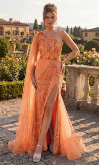 Orange Chicas Long Formal Dress YG5034