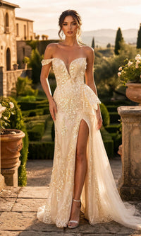 Champagne Chicas Long Formal Dress YG5035