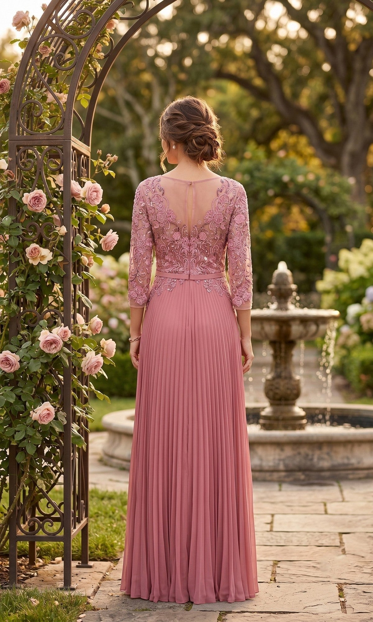 Chicas Long Mother of the Bride Dress YG5038