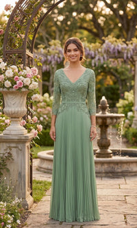 Sage Chicas Long Mother of the Bride Dress YG5038