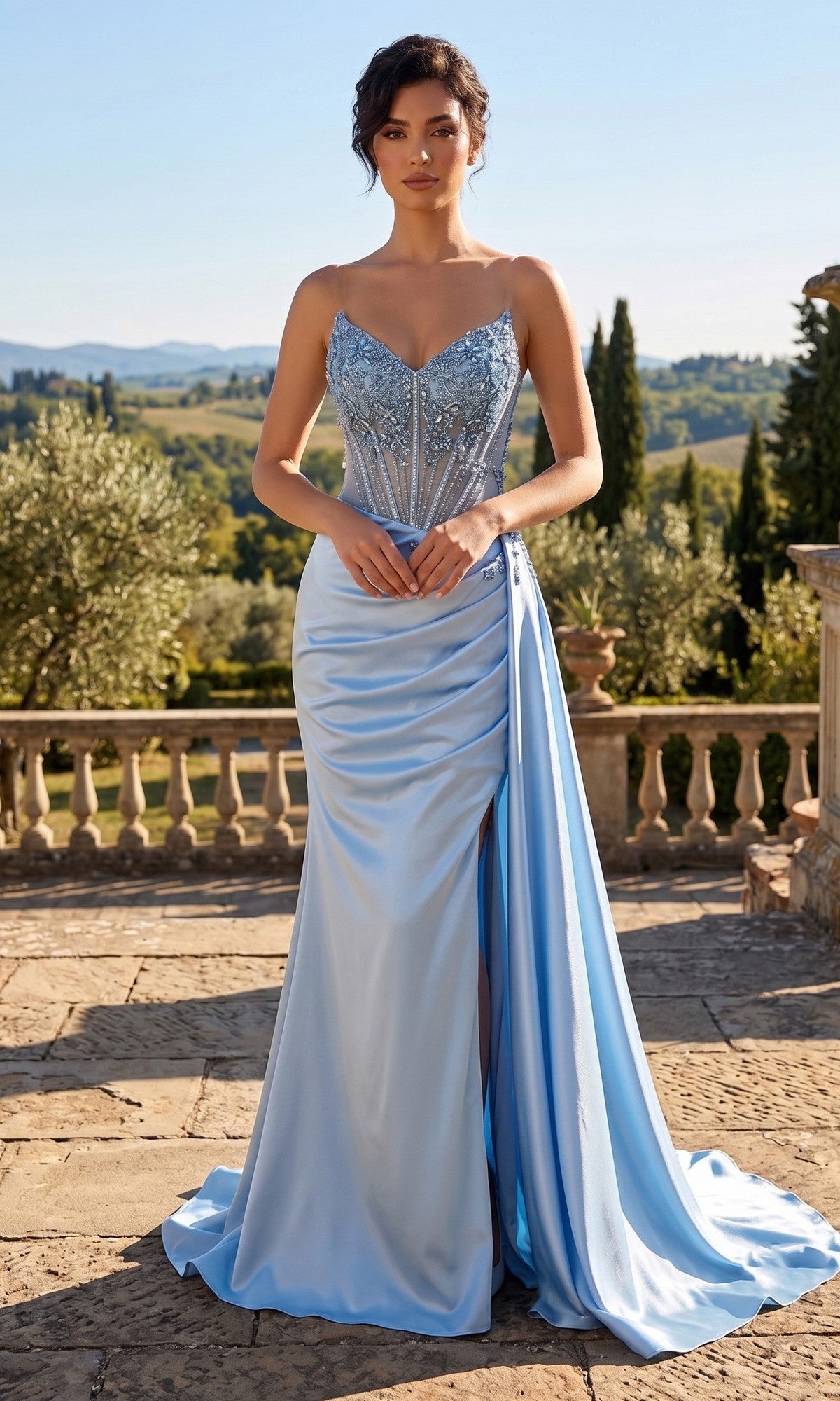 Chicas Long Formal Dress YG5041