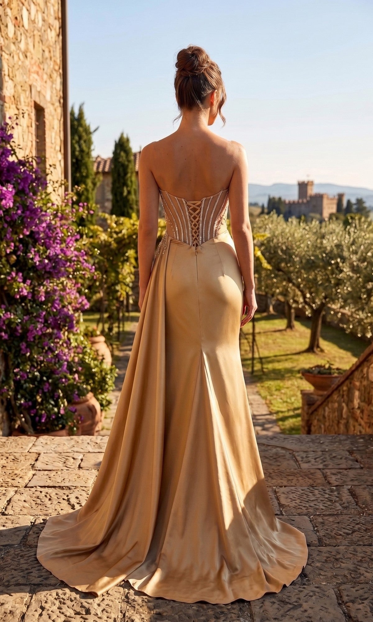 Chicas Long Formal Dress YG5041