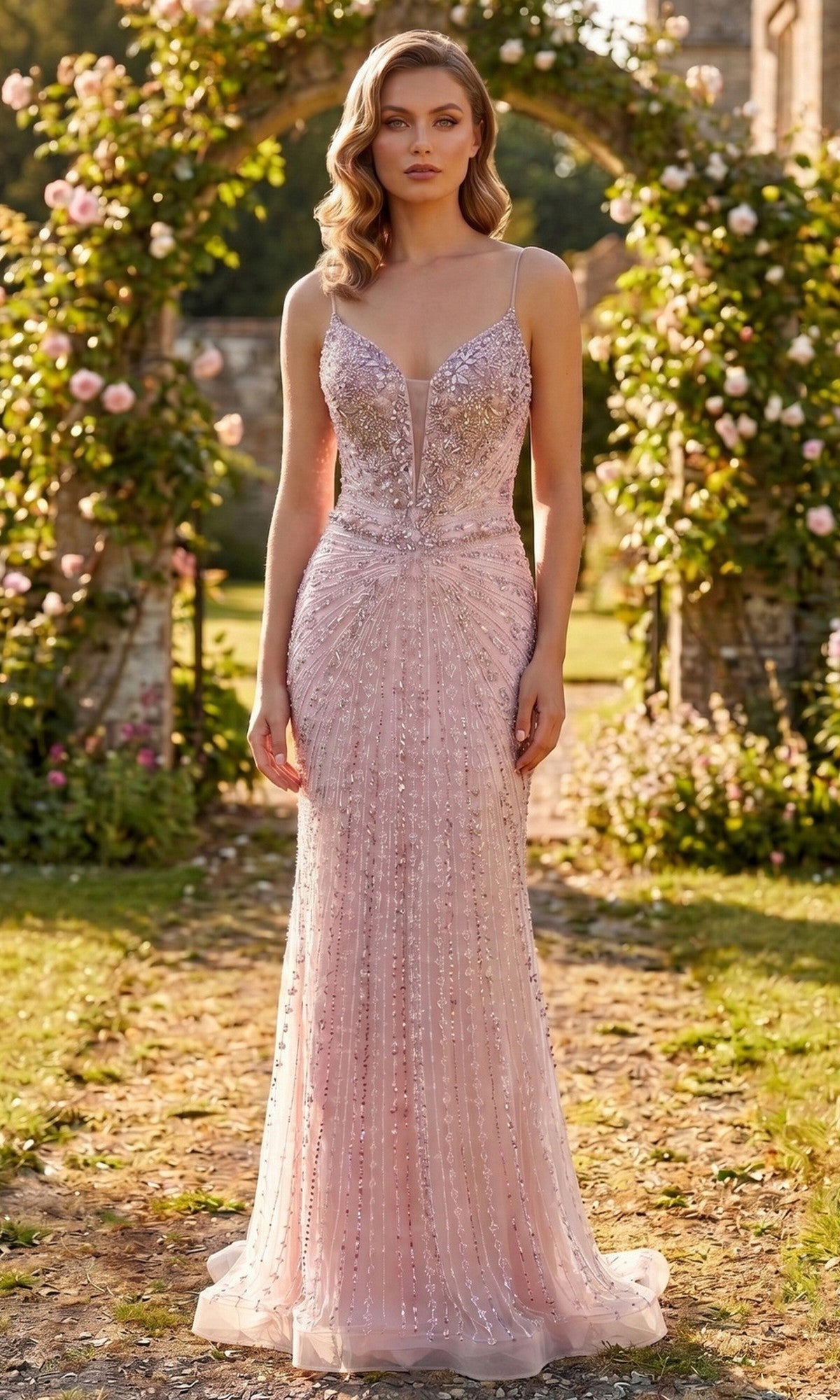 Rose Chicas Long Formal Dress YG5043