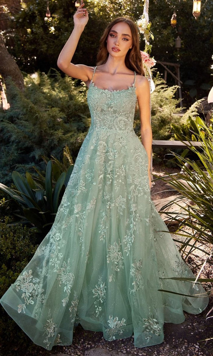 Sage Formal Long Dress A1248 by Andrea and Leo
