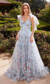 Blue Ladivine Long Prom Dress A1332