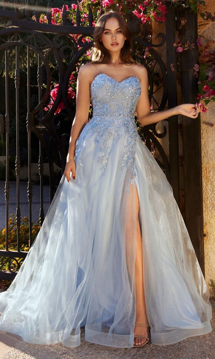 Light Blue Formal Long Dress A1339 by Andrea and Leo