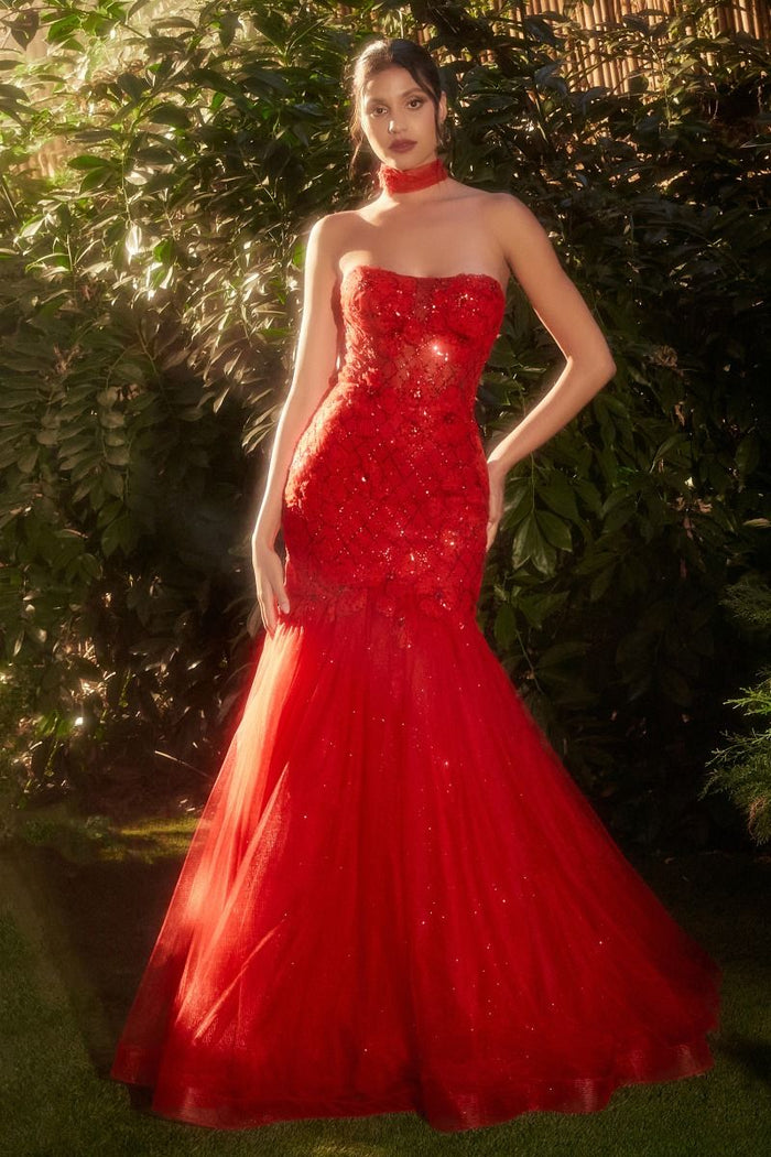 Red Formal Long Dress A1345 by Andrea and Leo