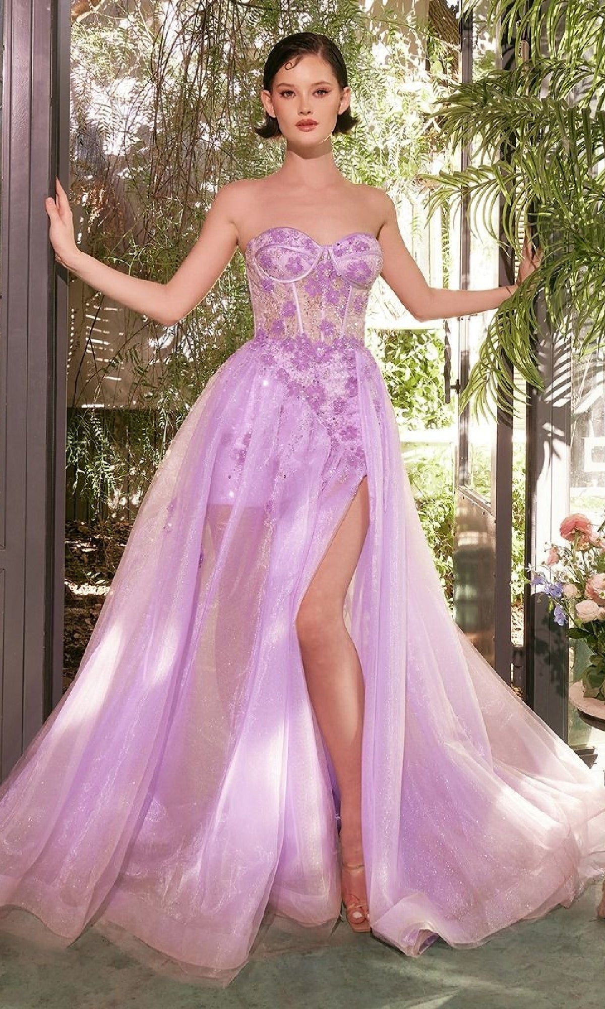 Lavender Andrea and Leo Long Formal Dress a1381