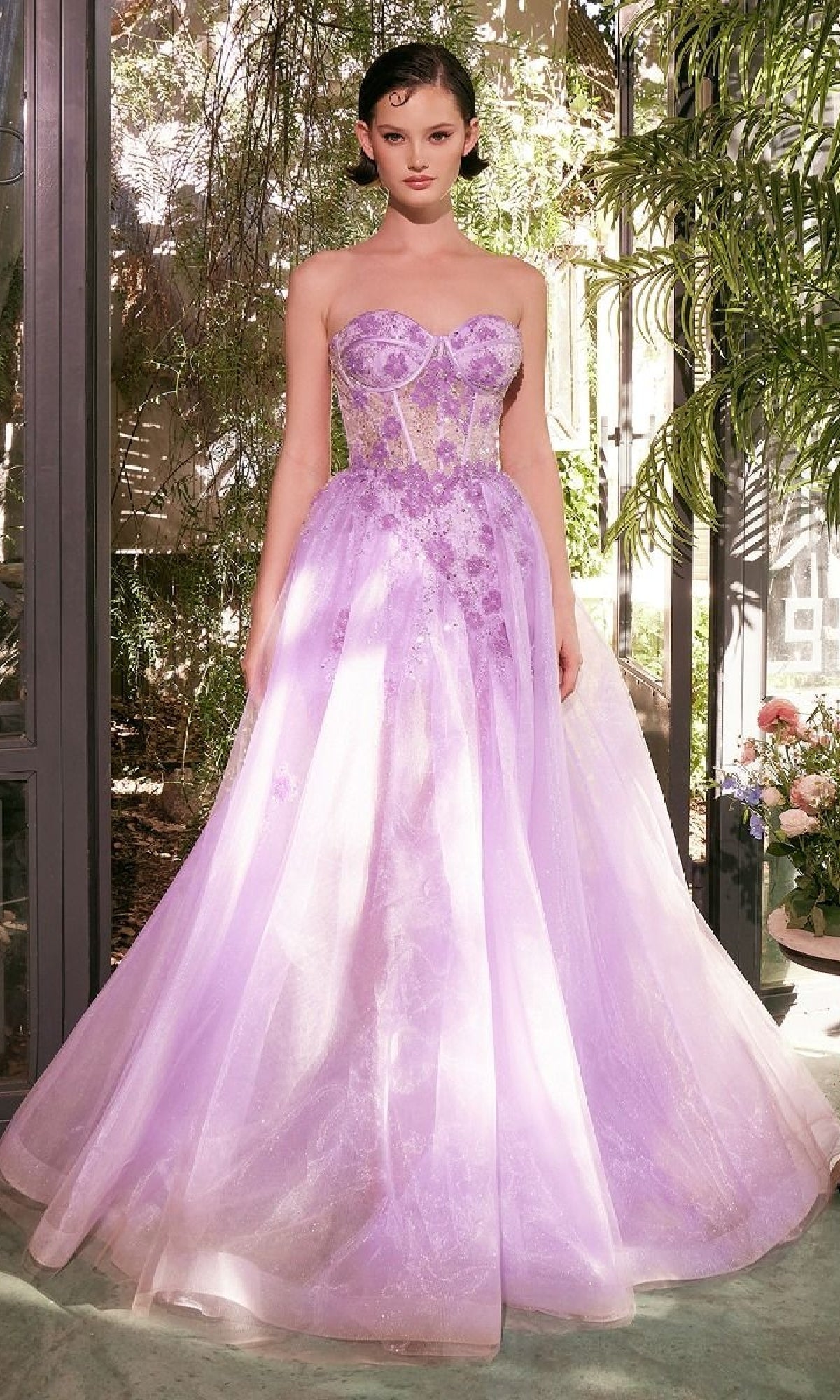 Andrea and Leo Long Formal Dress a1381