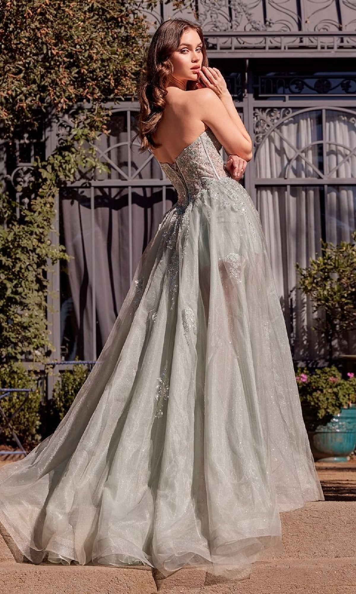 Andrea and Leo Long Formal Dress a1381