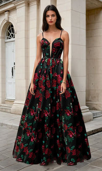 Black Andrea and Leo Long Formal Dress A1465