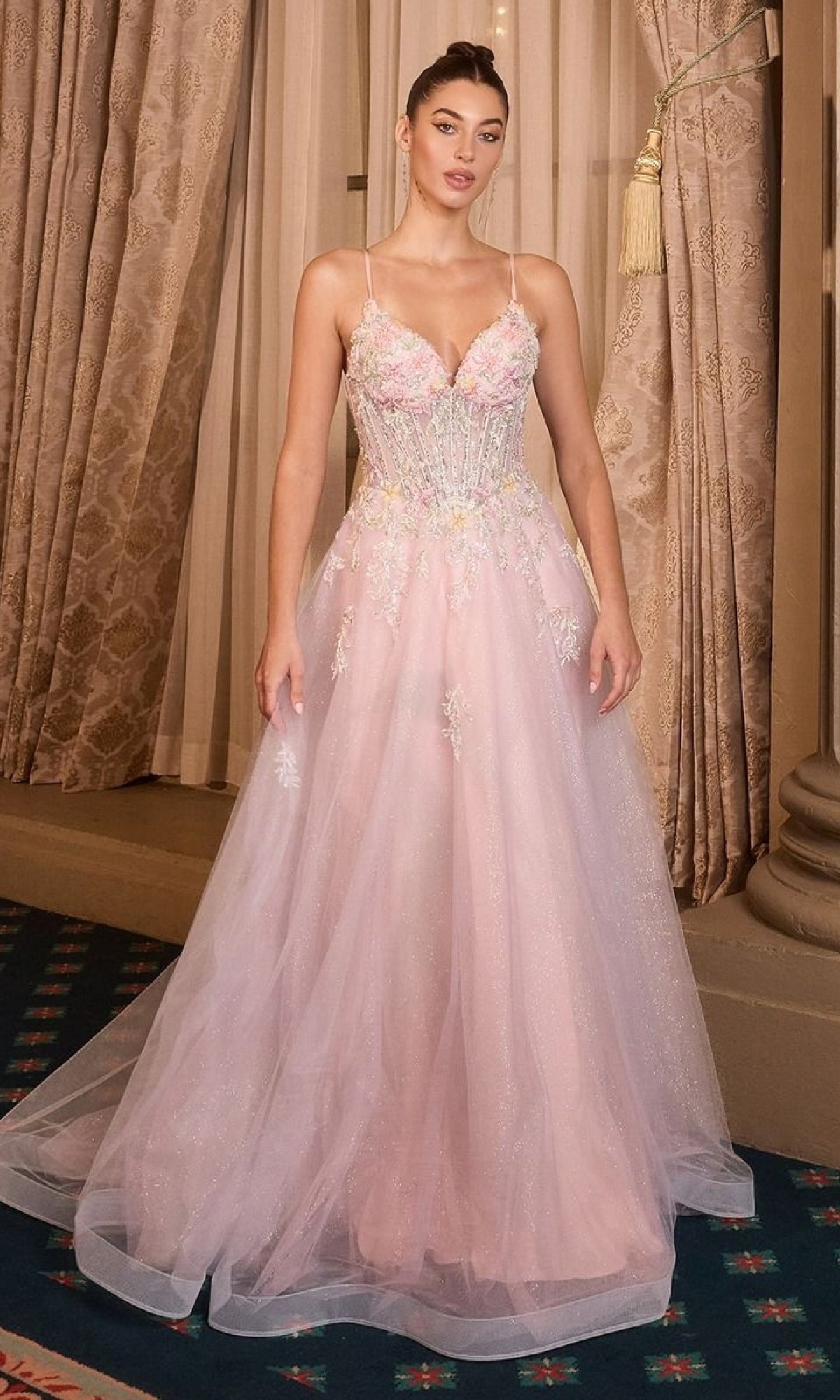 Andrea and Leo Long Formal Dress a1477