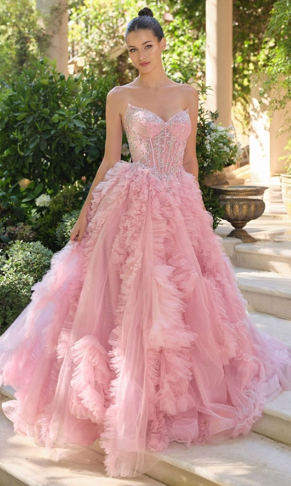 Andrea and Leo Long Formal Dress A1483 - Image