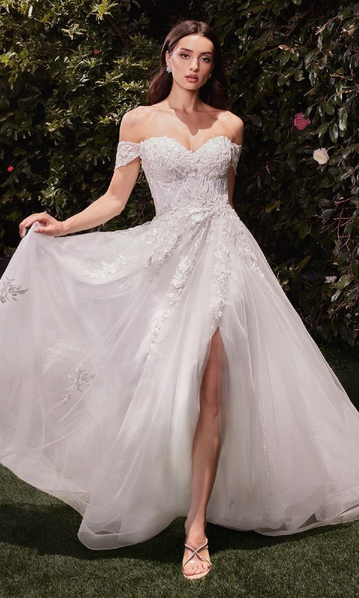 Off White Ladivine Long Formal Dress c159w