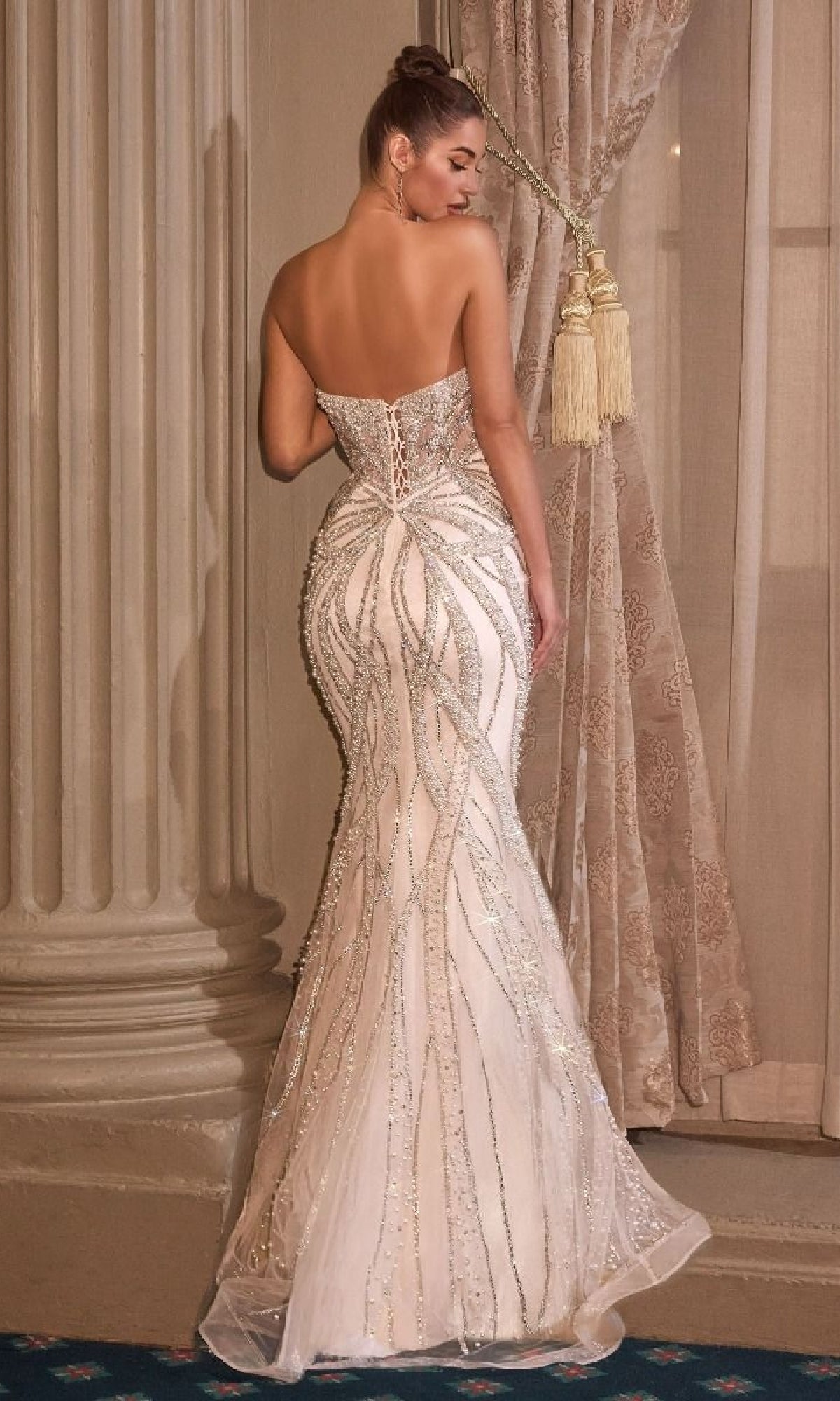 Ladivine Long Formal Dress CC0688W - Image