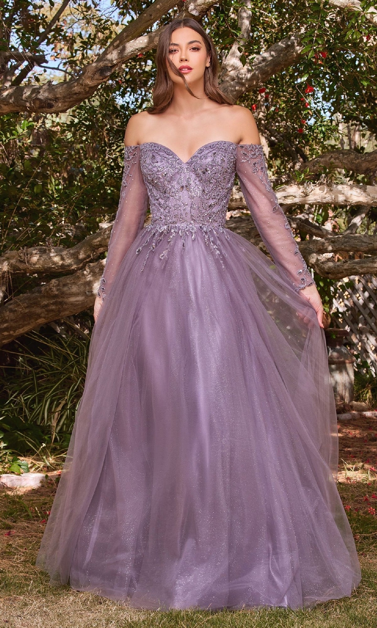 long english dress Long Strapless Sweetheart A-Line Prom Dress A1348 English Violet / 2
