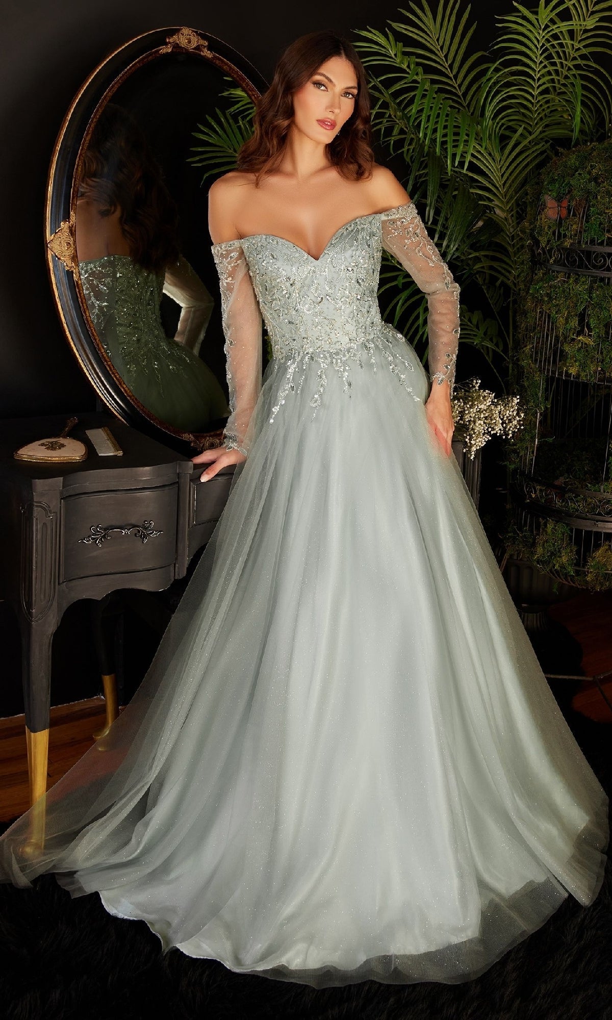 Sage Ladivine Long Formal Dress cd0172