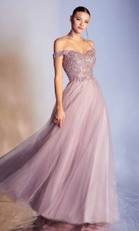 Mauve Ladivine Long Formal Dress cd0177