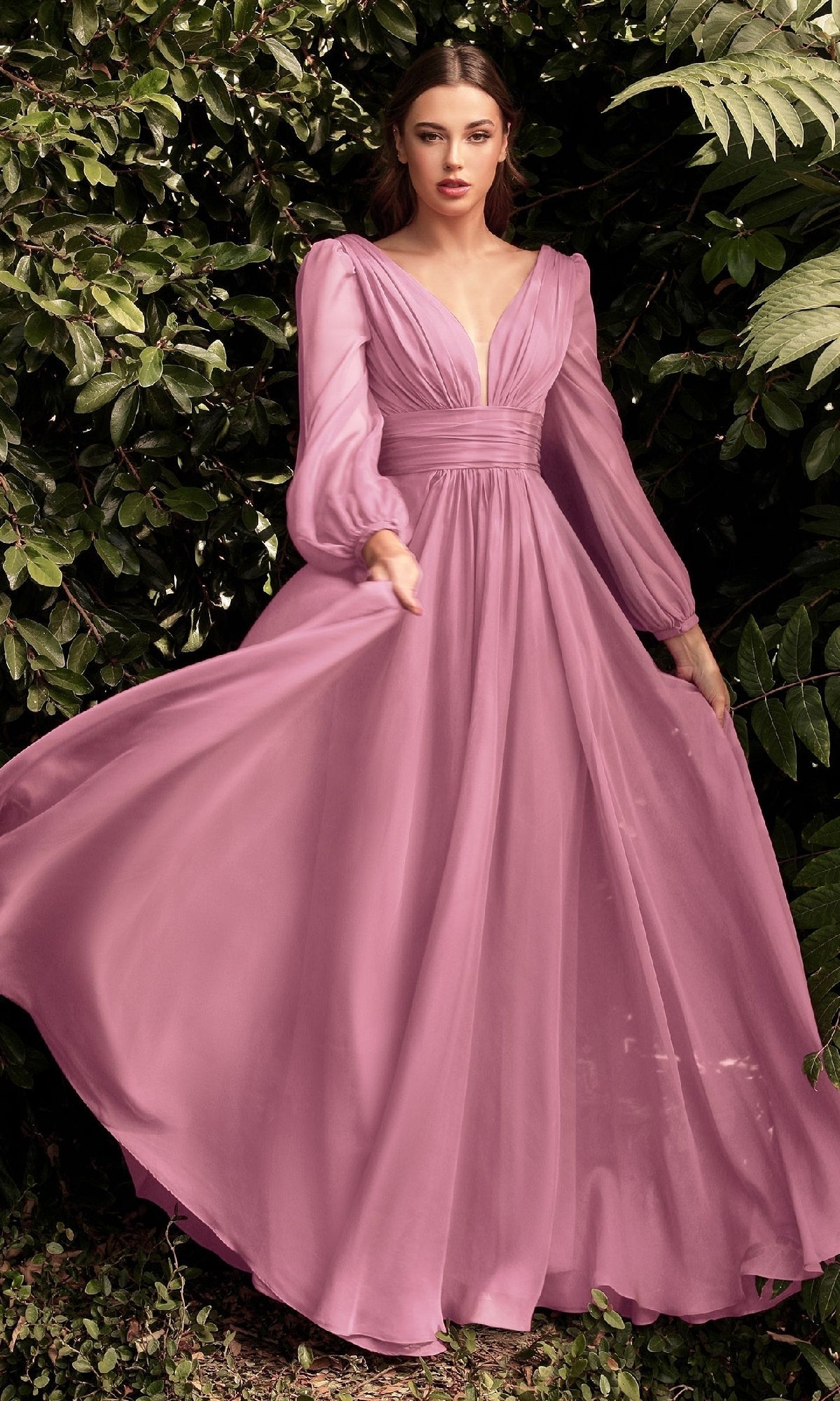 Ladivine Long Formal Dress cd0192 Blossom Pink / 2XSmall