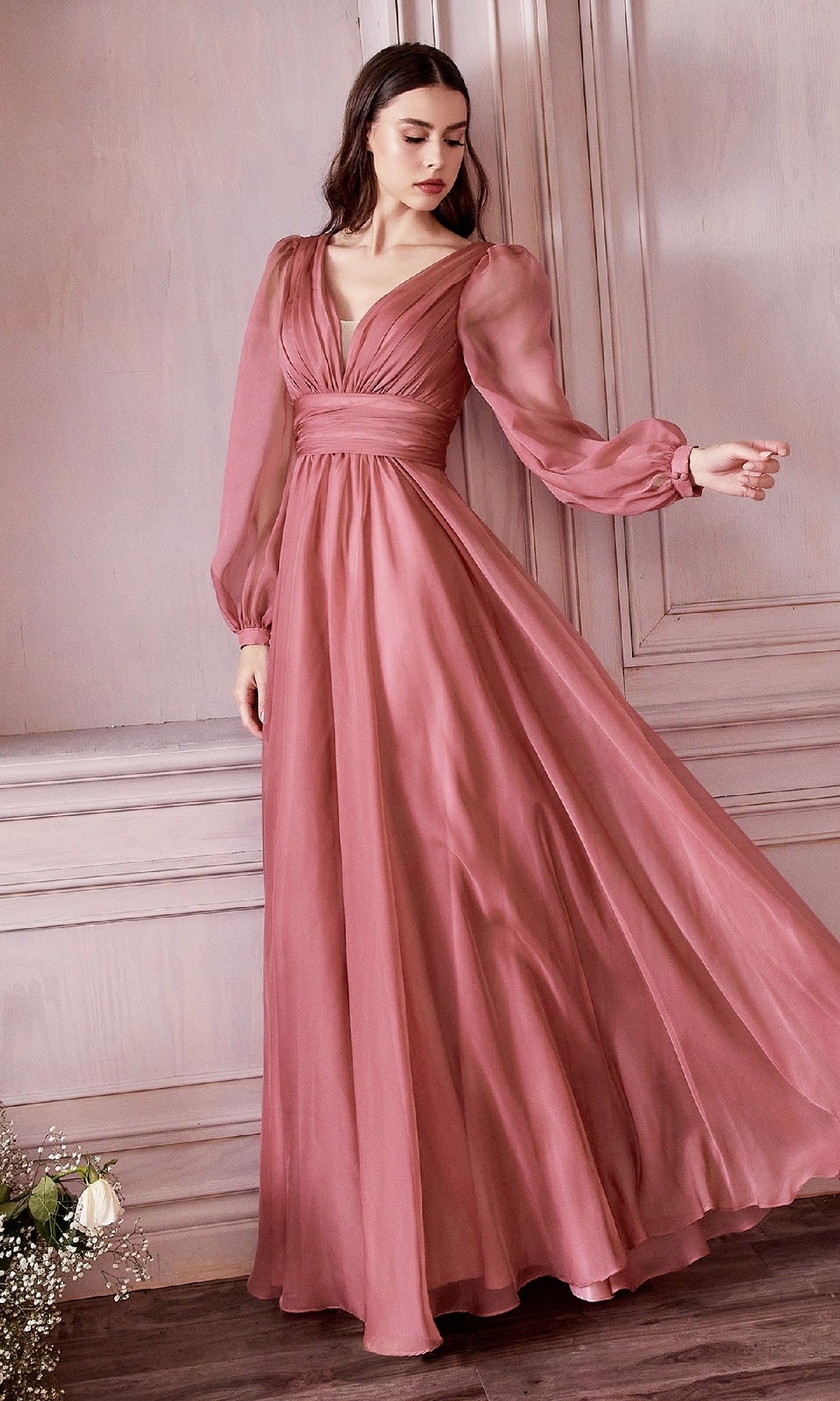 Ladivine CD0192 | Long A-Line Dress Ladivine CD0192 | Long A-Line Dress