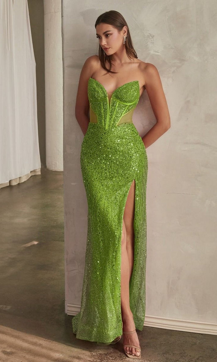 Greenery Formal Long Dress Cd0227 by Ladivine