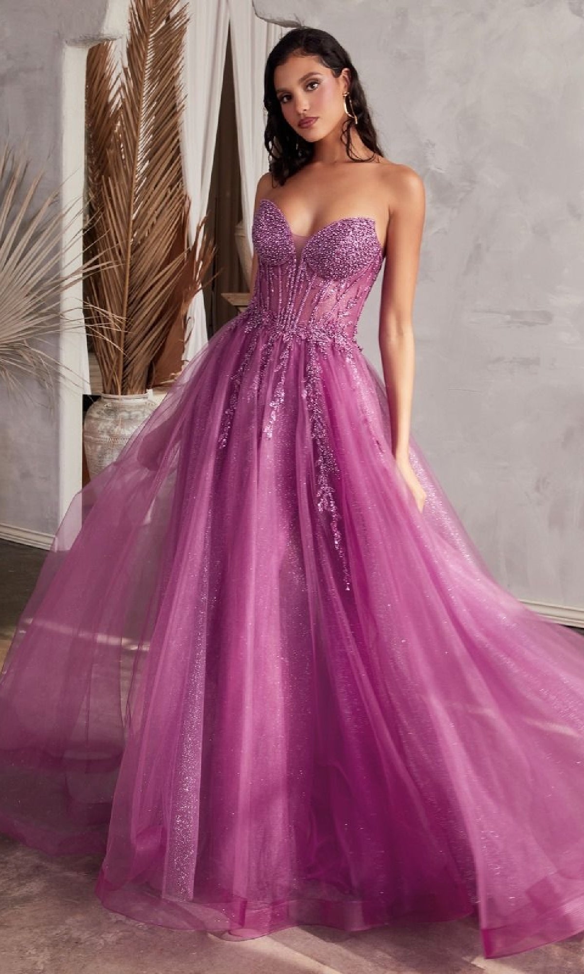 Ladivine Dress CD0230, Formal Evening Gown Red / 10 Ladivine Dress CD0230, Formal Evening Gown Red / 10