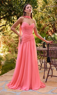 Coral Ladivine Long Formal Dress CD395 - Image