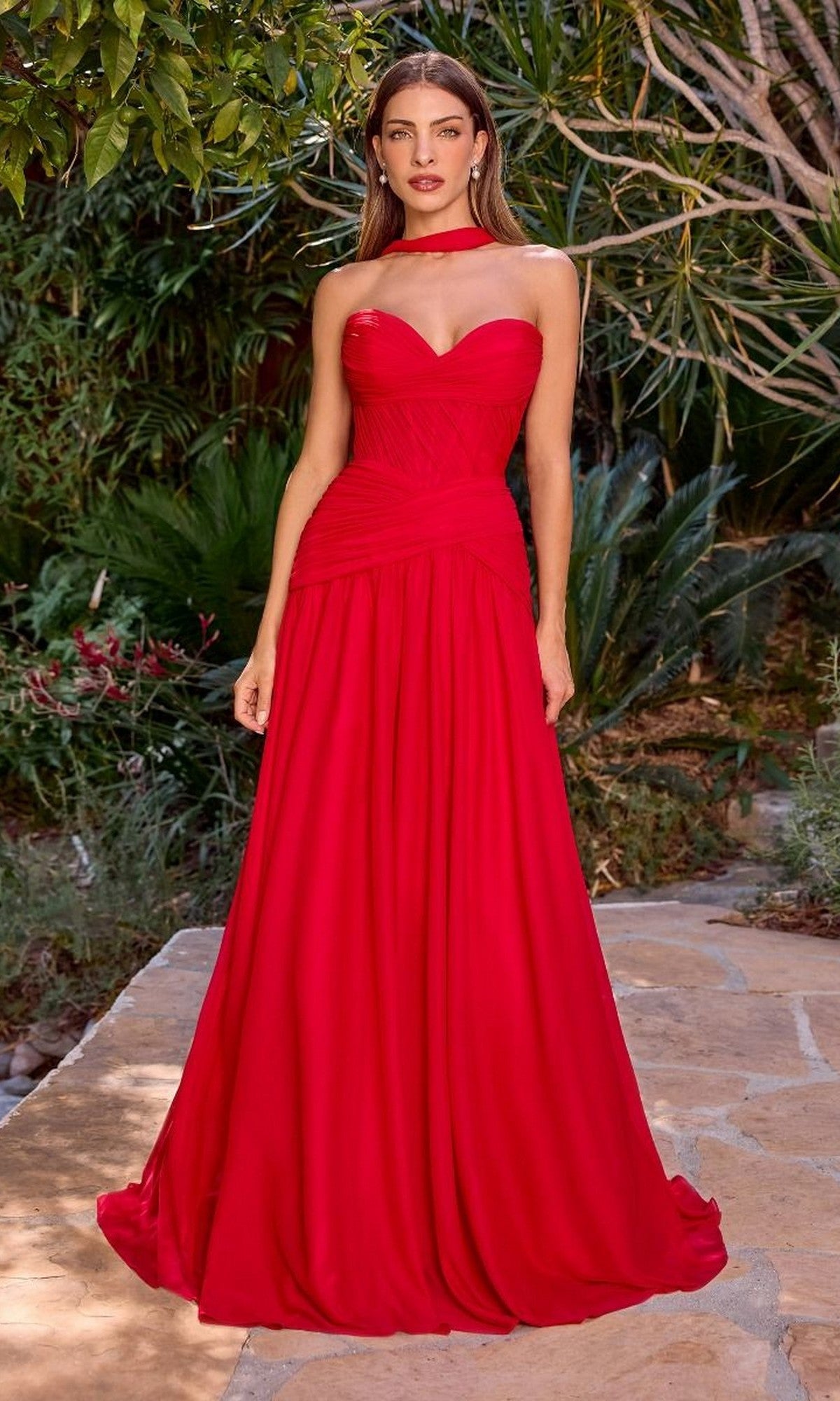 Ladivine Long Formal Dress CD395 - Image