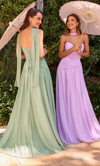 Lavender Ladivine Long Formal Dress CD395 - Image
