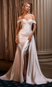 Ladivine Long Formal Dress CD803W - Image