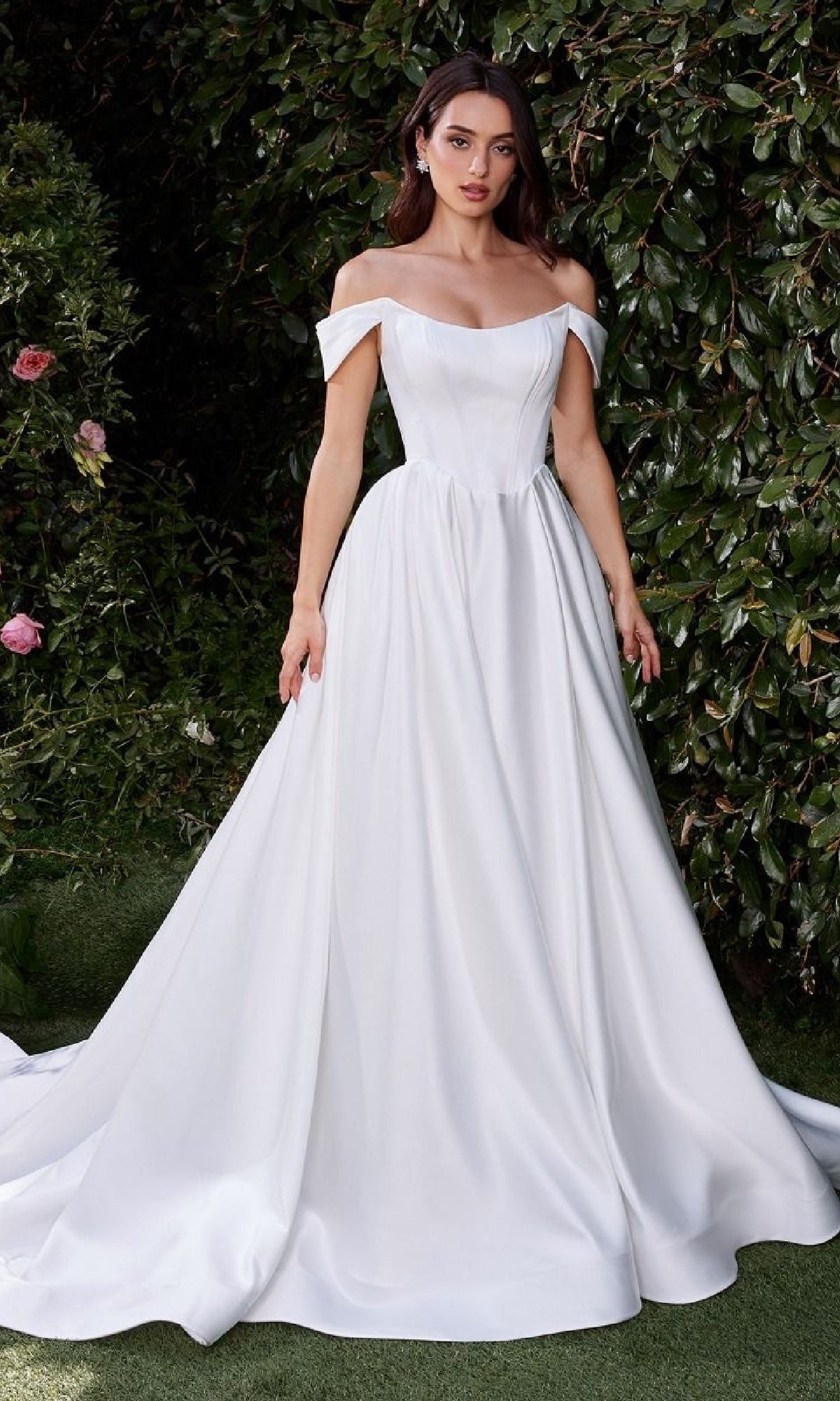 Ladivine Long Formal Dress cds513w - Image