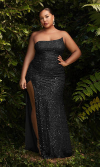 Black Ladivine Long Formal Dress ch165c