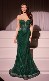 Emerald Formal Long Dress J871 By Ladivine