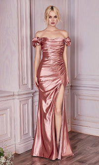 Rose Gold Ladivine Long Formal Dress kv1056