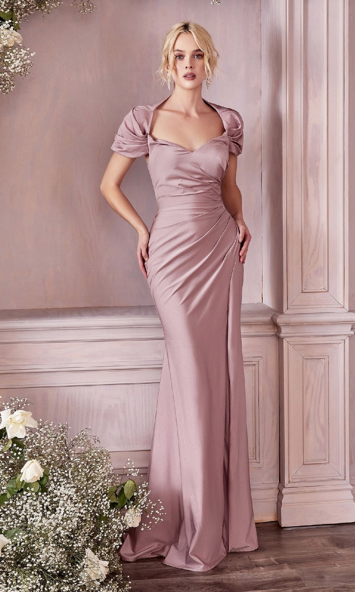 Mauve Ladivine Long Formal Dress kv1061 - Image