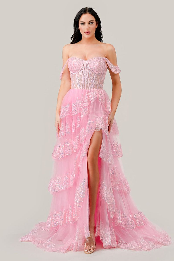 Pink Formal Long Dress Kv1110 by Ladivine