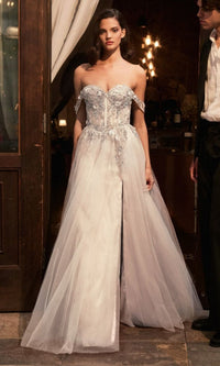 Off White Ladivine Long Formal Dress kv1126w - Image