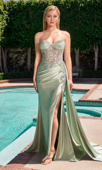 Sage Ladivine Long Formal Dress KV1131 - Image