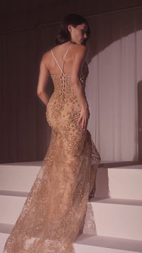 Ladivine Long Formal Dress CC2403 - Image