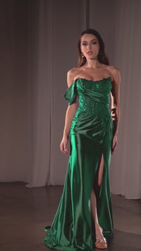 Ladivine Long Formal Dress cd804 - Image