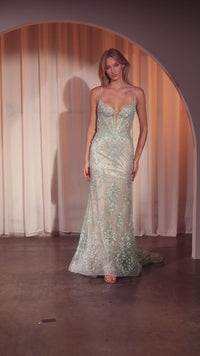 Ladivine Long Formal Dress CC2403 - Image