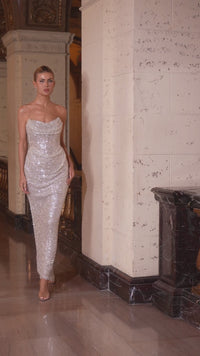 Ladivine Long Formal Dress CD396 - Image