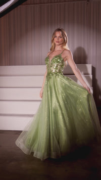 Ladivine Long Formal Dress CC0881 - Image