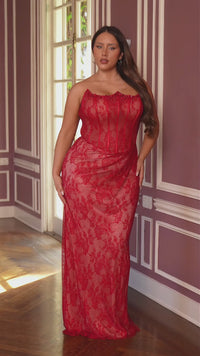 Ladivine Long Formal Dress Cb162C - Image