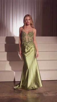 Ladivine Long Formal Dress CC2401 - Image