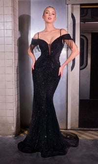 Black Ladivine Long Formal Dress sf209 - Image