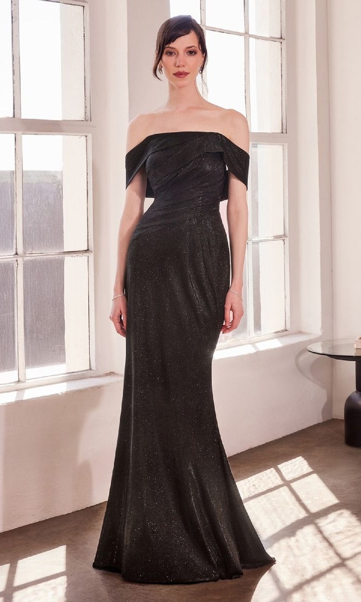 Black Ladivine Long Formal Dress t603