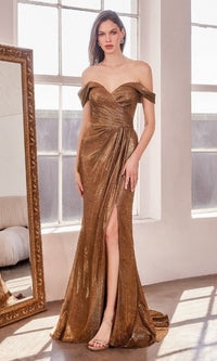 Copper Ladivine Long Formal Dress t605